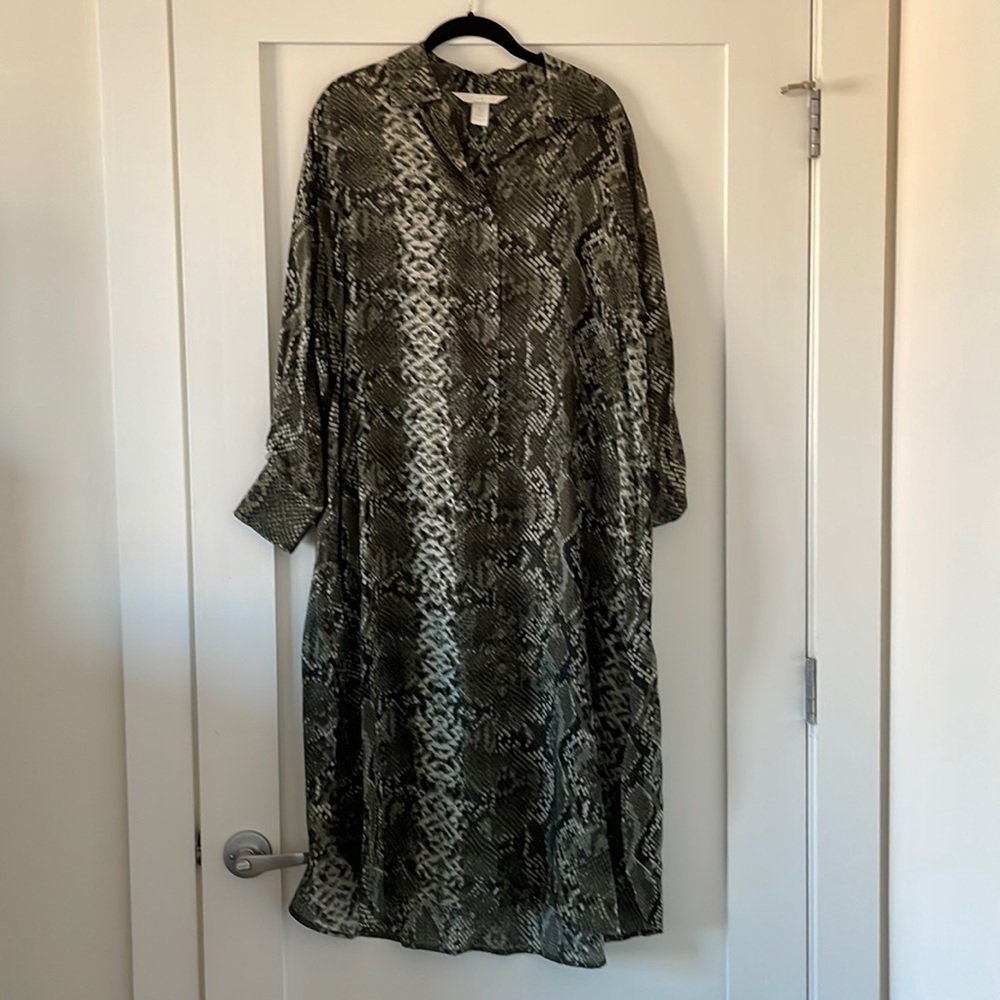 Reptile Shirt Dress
